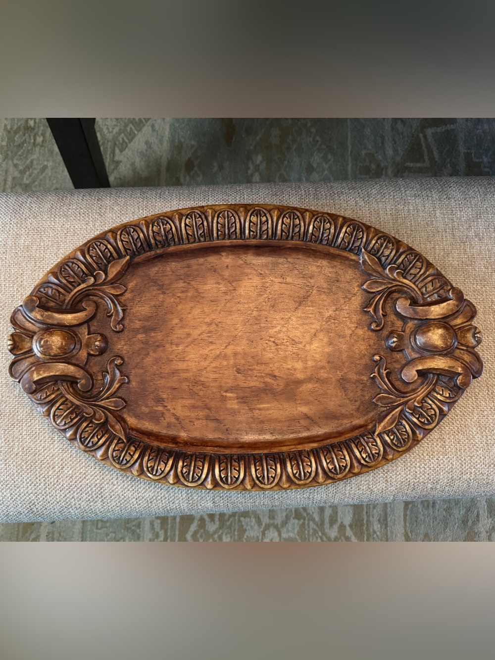 Southern Living Brimfield Oval Tray large ornate Heritage old Money charm